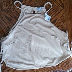 Sexy crop top with lace up sides